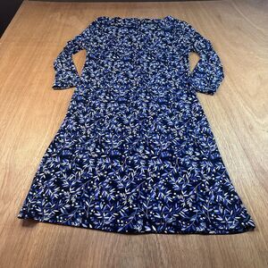 Tommy Hilfiger Floral Dress Womens 8 Blue A Line Spring Summer